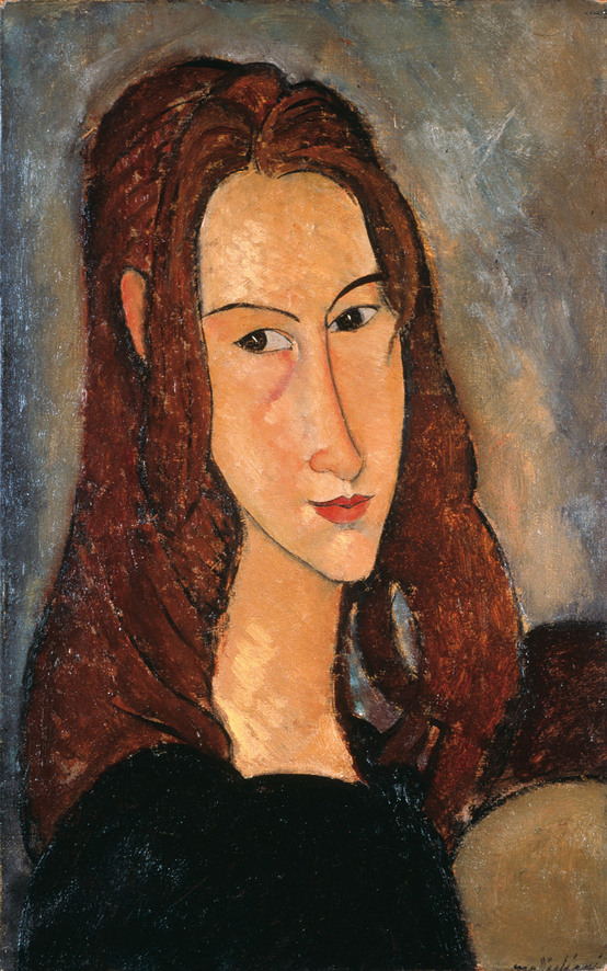 Amedeo Modigliani  Ritratto di ragazza dai capelli rossi (Jeanne Hébuterne) 1918 Olio su tela, cm 46 x 29 © Diritti Riservati